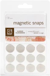 Magnetic Snaps 6/Pkg Large 5/8" Magnetic Snaps 6/Pkg Large 5/8"